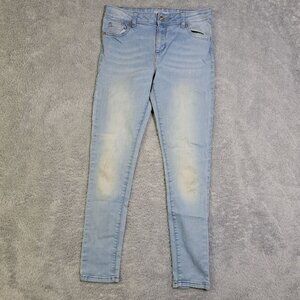 Wonder Nation Girls Blue Skinny Jeans Size 12 Stretch Denim Casual Slim Fit